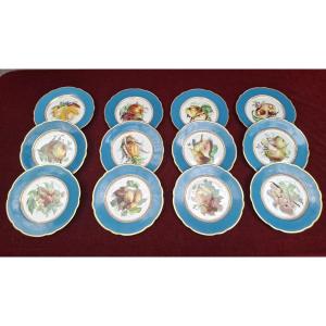 12 Paris Dessert Plates