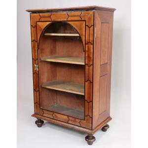 Small Glass-fronted Bookcase At Waist Height