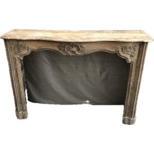 Louis XV Period Oak Fireplace