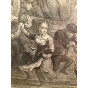 Complete Series Of "flemish Festivals" Engravings From The 18th Century