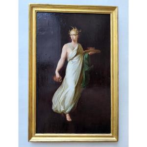 Bachante, Oil On Canvas Maestri Michelangelo
