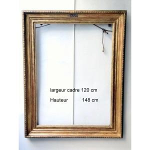 Important Frame, Beautiful 19th-century Model, Wood And Stucco