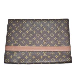 Louis Vuitton Portfolio Clutch Envelope Bag Monogram Canvas Brown