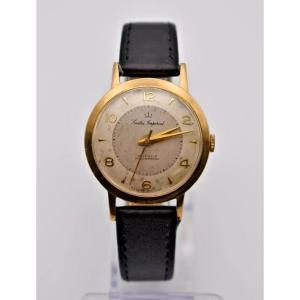 Smiths Imperial 9ct Gold Tw Tone Dial 19 Jewels Men's Wrist Watch