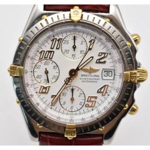 Breitling Chronomat Automatic Chronograph Wristwatch Steel With Gold Detailing