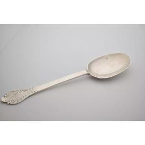 William & Mary Lace Pattern Silver Trifid Spoon London 1692 Stephen Coleman