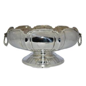 A Large Solid Silver Monteith Bowl By Alexander Clarke & Co Birmingham 1937
