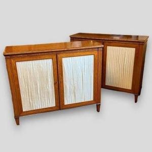 Pair Of Antique Sheraton Satinwood Chiffoniers – England, Circa 1780-1800