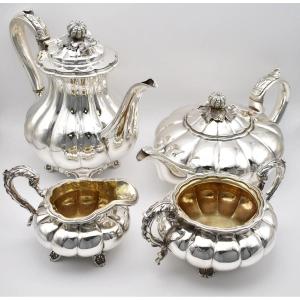 A William IV Sterling Silver 4 Piece Tea & Coffee Service Joseph Craddock 1827