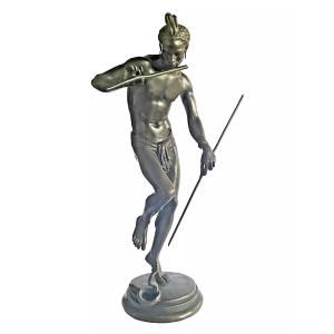 Antique Bronze Sculpture "the Snake Charmer" Charles Arthur Bourgeois Ca 19th C