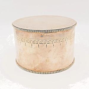 Early 19th Century Dutch Solid Silver Lidded Biscuit Box – Fully Hallmarked
