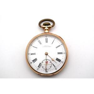 Antique Waltham Traveler 14ct Gold Pocket Watch – 1907 – Fully Working