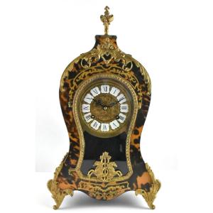 A Vintage Large Franz Hermle & Sons Boulle Mantel Clock