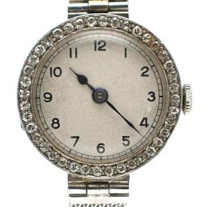 Vintage Movado 18ct White Gold & Diamond Cocktail Watch