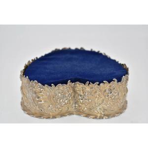 Antique Sterling Silver Heart Shaped Pin Cushion George W Shiebler Circa 19th C