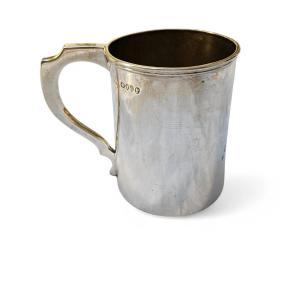 Antique Sterling Silver Tankard – Elegant Handcrafted Design Circa 19th Century