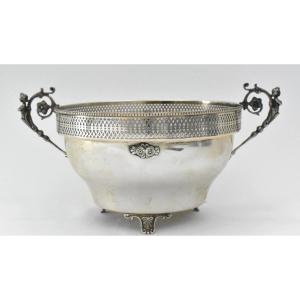 Gioielleria Agliardi Cassino Silver 800 Food Warmer Chafing Or Serving Dish