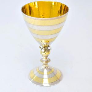 Silver Goblet Silver & Gilt Banding 1986 London Nayler Brothers