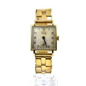H. G & S Vintage Men's Verity Rolled Gold Square Dial Wristwatch & Strap