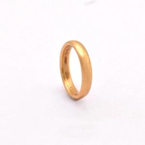 Vintage 22ct Yellow Gold Hallmarked By W. E. D. L Wedding Band Size: M 1/2 1930s