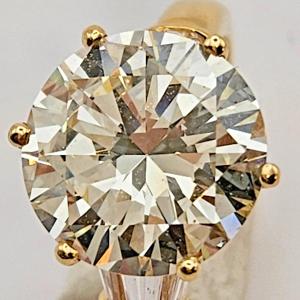 Very Large Vintage Boodles 5.1 Ct Natural Diamond Brilliant Cut Engagement Ring