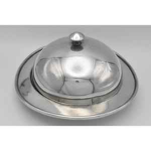 Edwardian Tudric Pewter Covered Bowl By Liberty & Co Designed By Archibald Knox