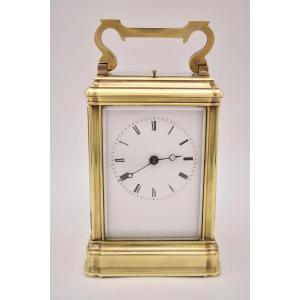 Antique French Bell Strike Repeating Carriage Clock Doucine Case Serial 2016