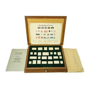 The Stamps Of Royalty 1977 Silver Jubilee 25 Sterling Silver Stamp Ingot Set Box