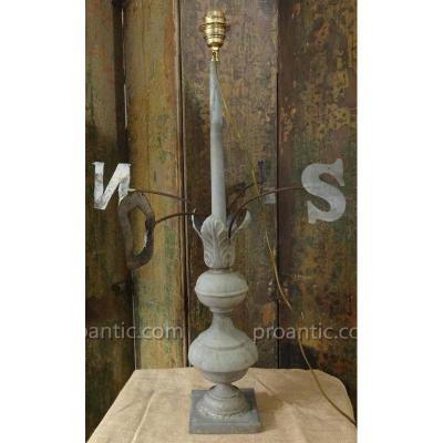 Weathervane Lamp Zinc Nineteenth Century