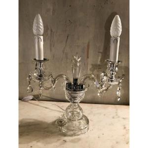Girandole With Two Crystal Lights