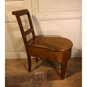Empire Style Bidet Chair In Mahogany Early 19th Century