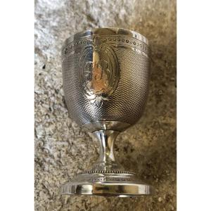 Louis XVI Style Egg Cup In Solid Silver Minerva 