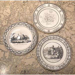 Colonel Lannes, General Dufour, Lot-et-garonne, 3 Plates Choisy 