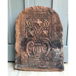 Rare 17th-century Terracotta Fireplace Plaque