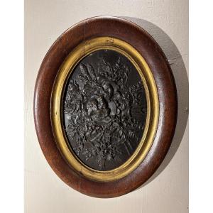 19th Century Bronze "dove" Medallion