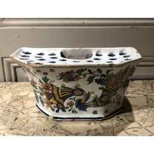 Earthenware Bouquetière With Cornucopia Decoration