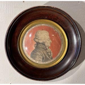 Mirabeau Revolutionary Portrait Medallion Engraving Circa 1790