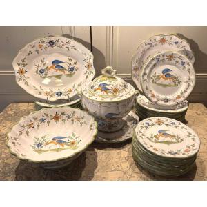 Tolosane Martre Dinner Service By Matet France, 35-piece Set