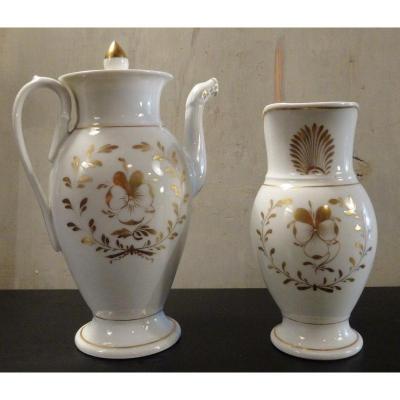 Cafeteria And Cremier Porcelain Paris Nineteenth Century