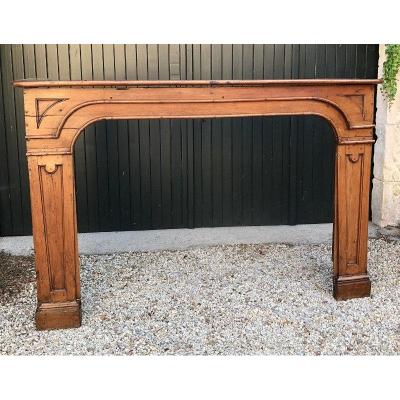 Louis XIV Fireplace In Carved Wood, Eighteenth Century