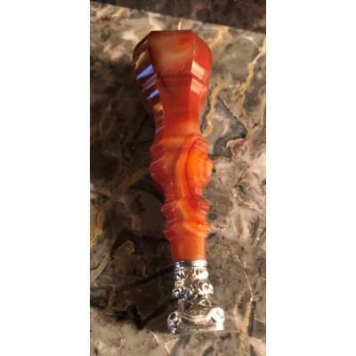 Seal In Agate And Silver XIXth Century