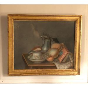 Pastel Still Life With Sheet Music