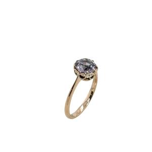 Amethyst Ring Set In 9-carat Yellow Gold