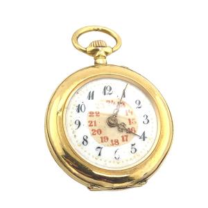 9ct Yellow Gold 29mm Open Face Pocket Watch