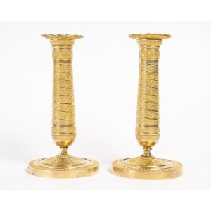 Pair Of Empire Candlesticks