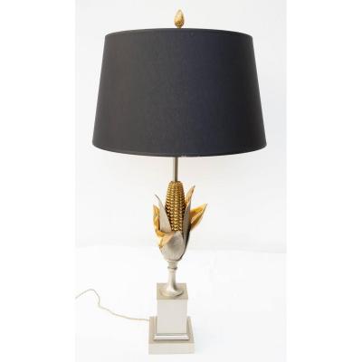 Corn Lamp Signed Charles