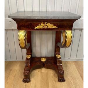 1 / 12 Small Restoration Style Mahogany Console Table