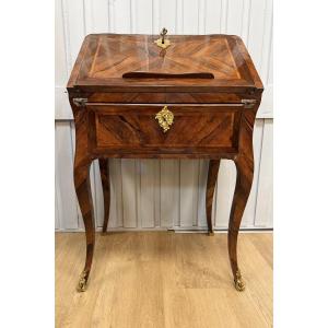 Small Sloping Marquetry Secretary
