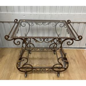 Wrought Iron Serving Trolley