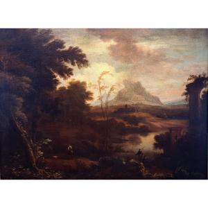 Pieter Van Bloemen (1657-1720), Follower Of - Animated Scene In The Ruins